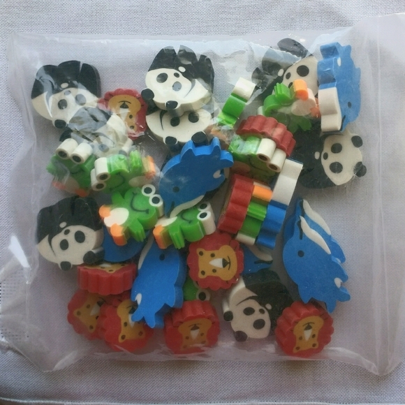 4/$15.00 Animal erasers - Picture 2 of 3